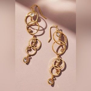 NWT Anthropologie Circular Linked Earrings